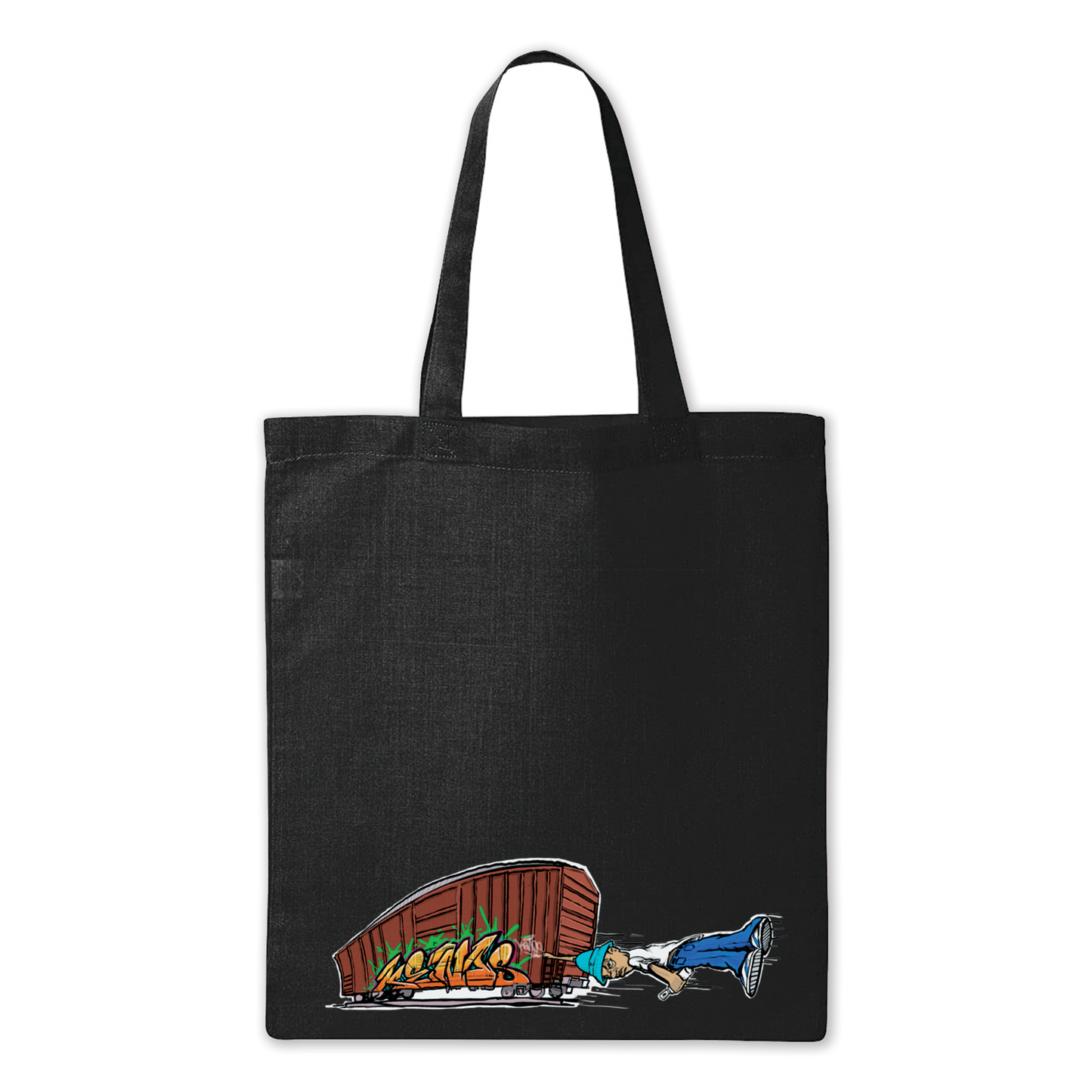 Tote Bags (Hanging on Kenos man)