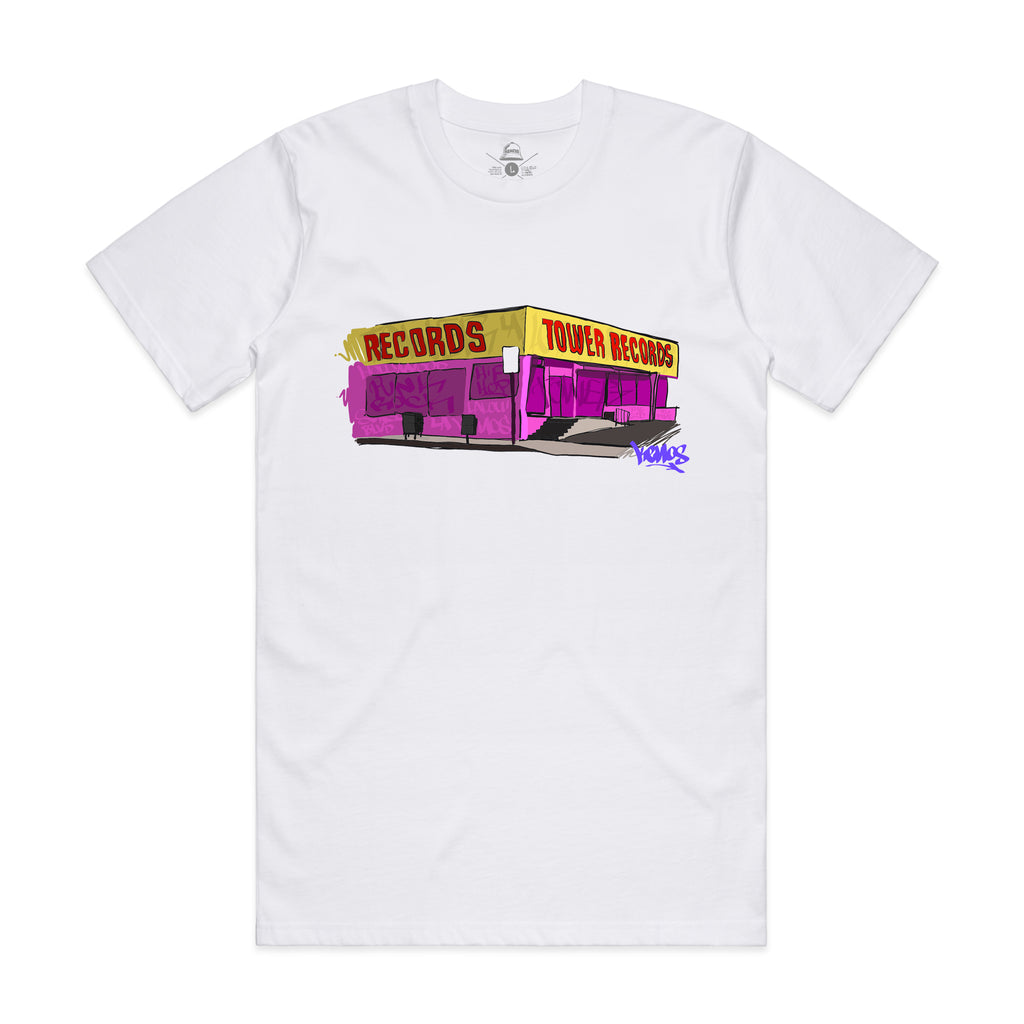 KENOS ONE - The Record Stores Collection (Tower) Tee